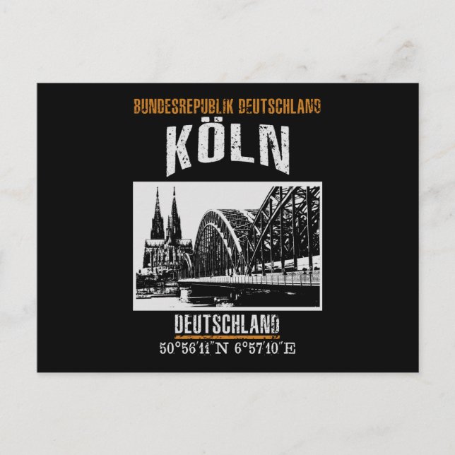 Köln Postkarte (Vorderseite)