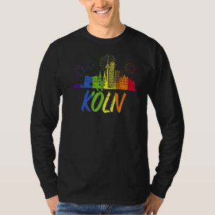 Köln Pride Skyline Pride Parade T-Shirt