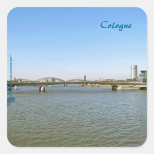 Köln Quadratischer Aufkleber