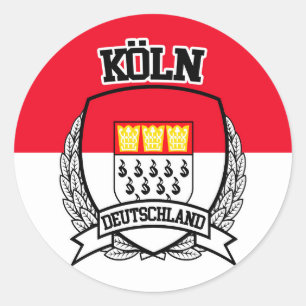 Köln Runder Aufkleber