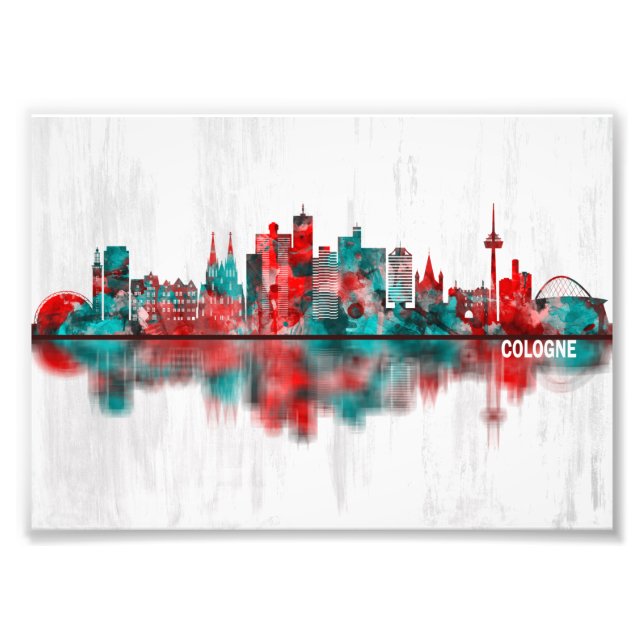 Köln Skyline Fotodruck (Vorne)