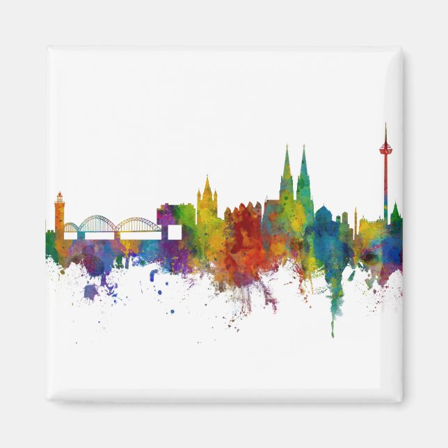 Köln Skyline Magnet (Vorne)