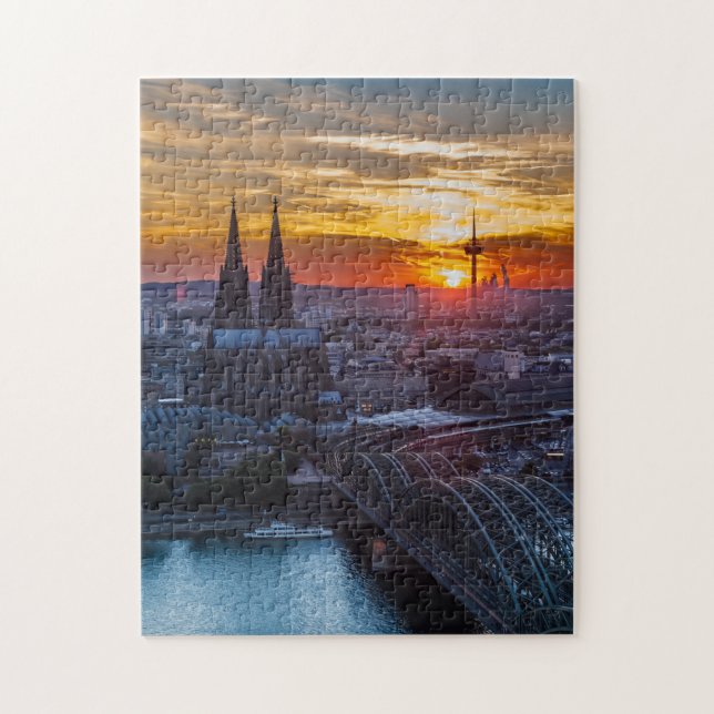 Köln Skyline Puzzle (Vertikal)
