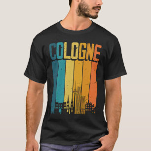 Köln Skyline Retro Vintag Souvenir Köln T-Shirt