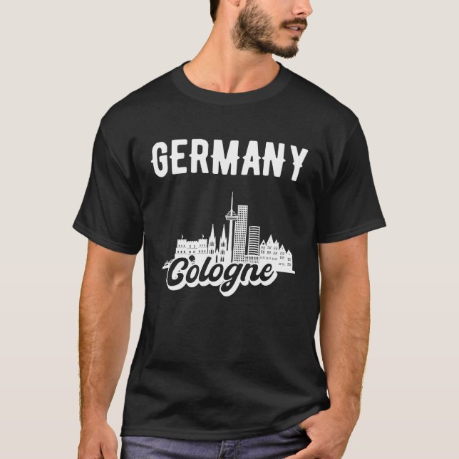 Köln Skyline T-Shirt (Vorderseite)