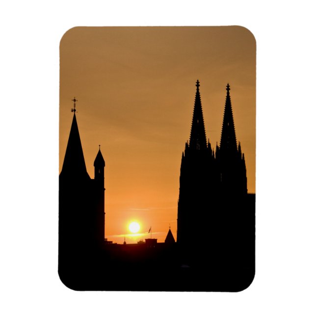 Köln: Sonnenaufgang Magnet (Vertikal)