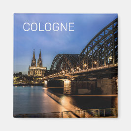 Köln Stadtbild Deutschland Dom Night Souvenir Magnet