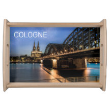 Köln Stadtbild Deutschland Dom Night Souvenir