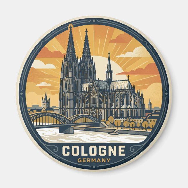 Kölner Dom Deutschland Magnet (Vorne)