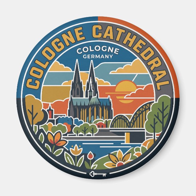 Kölner Dom Deutschland Magnet (Vorne)