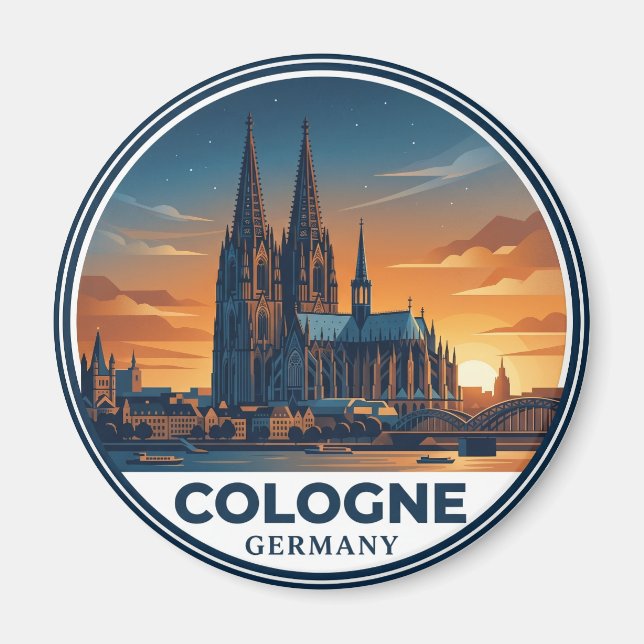 Kölner Dom Deutschland Magnet (Vorne)