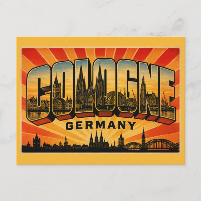 Kölner Dom Deutschland Postkarte (Vorderseite)