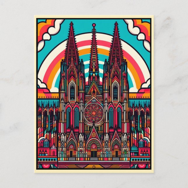 Kölner Dom, Köln Deutschland Urlaub Postkarte (Vorderseite)