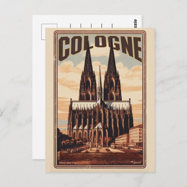 Kölner Dom, Köln - Urlaub Postkarte (Vorne/Hinten)