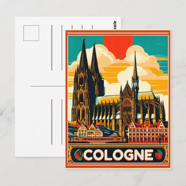 Kölner Dom, Köln - Urlaub Postkarte (Vorne/Hinten)