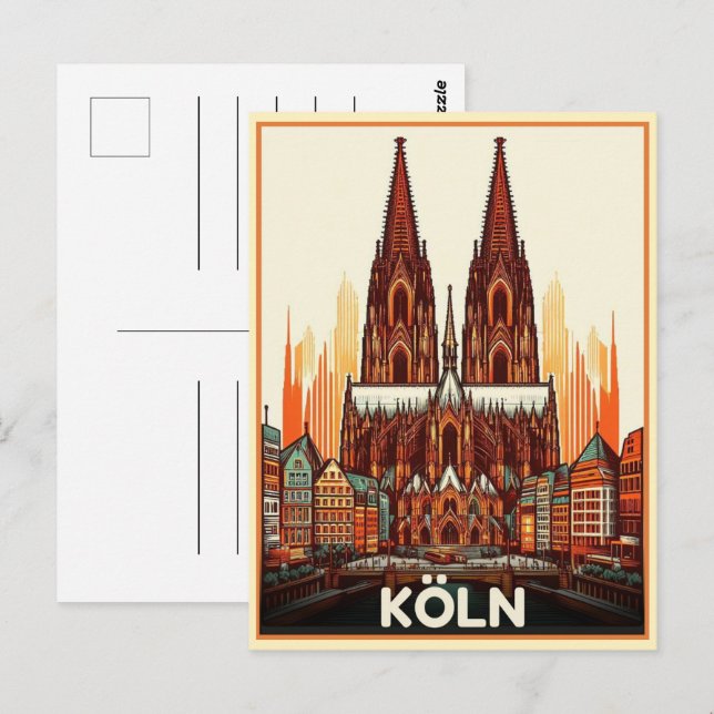 Kölner Dom, Köln - Urlaub Postkarte (Vorne/Hinten)