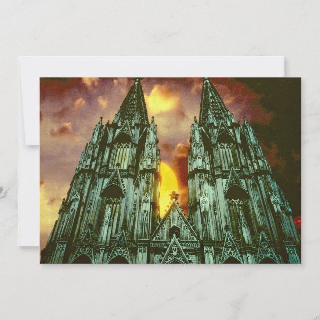 Kölner Dom mit Sonne (Vorderseite)