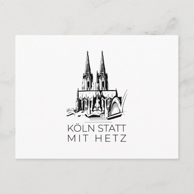 Kölner Dom Postkarte (Vorderseite)