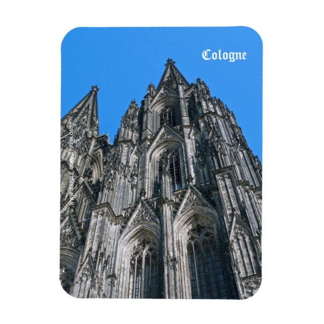 Kölner Dom Premium Flexi Magnet (Vertikal)