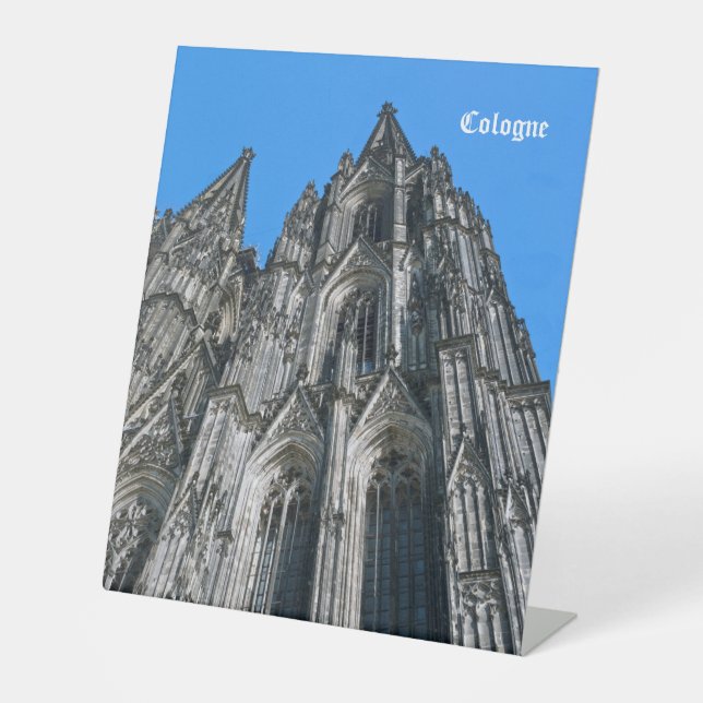Kölner Dom Premium Flexi Magnet Sockelschild (Vorderseite)