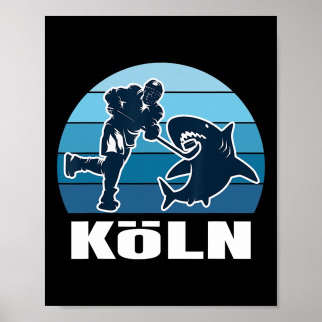 Kölner Eishockeyfan - Hai  Poster (Vorne)