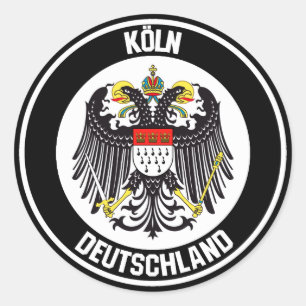 Kölner RundEmblem Runder Aufkleber