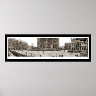 Kölner Truppenübersicht Foto 1919 Poster