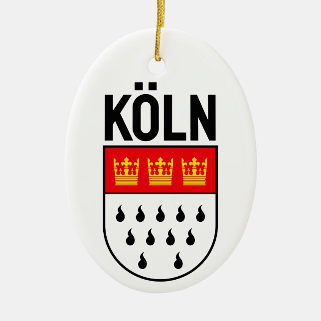 Kölner Wappen (Deutschland) Keramik Ornament (Vorne)