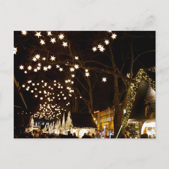 Kölner Weihnachtsmarkt, Deutschland Postkarte (Vorderseite)