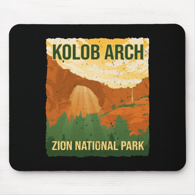 Kolob Bogen Zion National Park Wandern Camping Mousepad (Vorne)