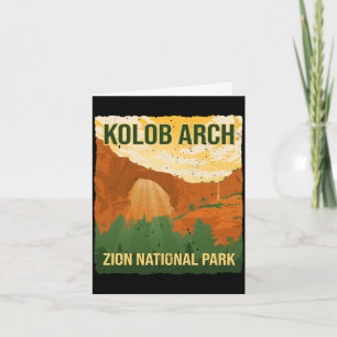 Kolob Bogen Zion Nationalpark Wandern Camping Karte