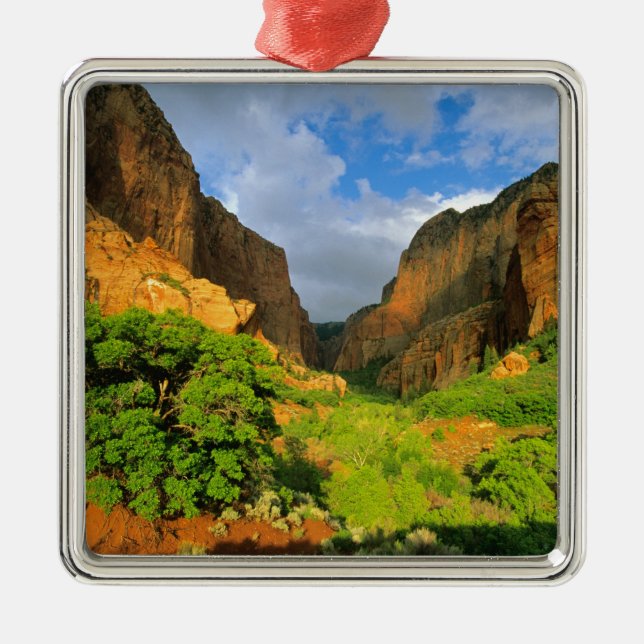 Kolob Canyon in Zion Canyon, Zion National Ornament Aus Metall (Vorne)