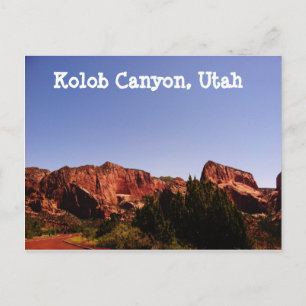 Kolob Canyon, Utah Postcard - Schöne Landschaft Postkarte