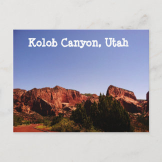 Kolob Canyon, Utah Postcard - Schöne Landschaft Postkarte