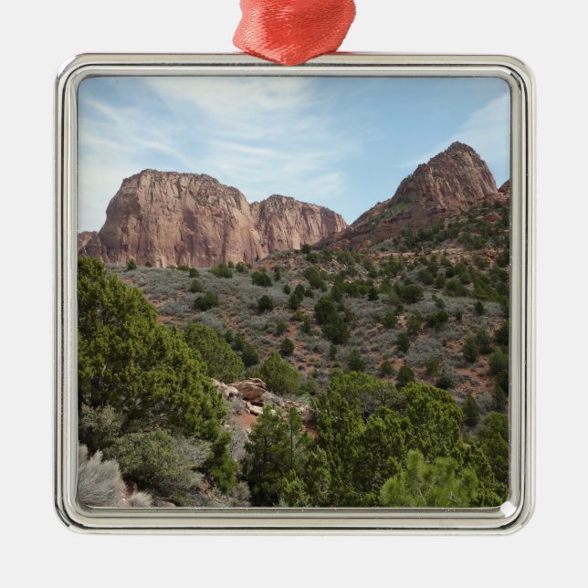 Kolob Canyons im Zion-Nationalpark Ornament Aus Metall (Vorne)