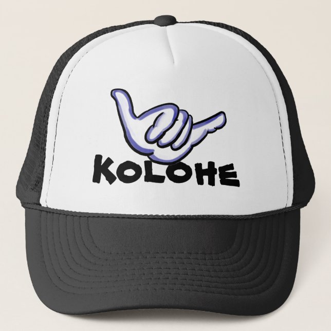 Kolohe Unruhestifter-Hawaii-Hut Truckerkappe (Vorderseite)