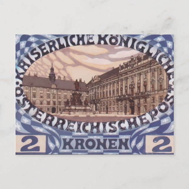 Koloman Moser - Design für die österreichische Jub Postkarte (Vorderseite)