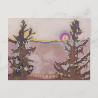 Koloman Moser - Landschaft im Semmering Postkarte