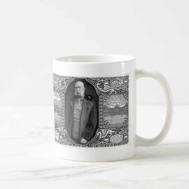 Koloman Moser- Postkarte mit Kaiser Franz Josef Kaffeetasse (Rechts)