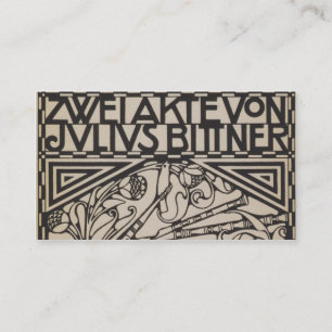 Koloman Moser- Umschlag für die Kerbe zur Oper Visitenkarte