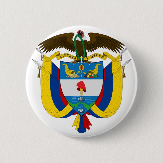 Kolombieemblem Button (Vorderseite)