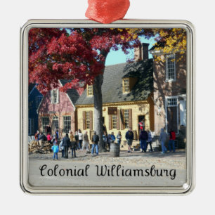 Kolonial Williamsburg Silbernes Ornament