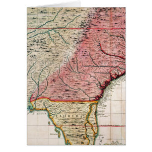 KOLONIALamerika-KARTE, 1733