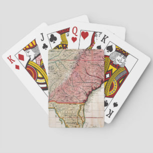 KOLONIALAMERIKA-KARTE, 1733 SPIELKARTEN