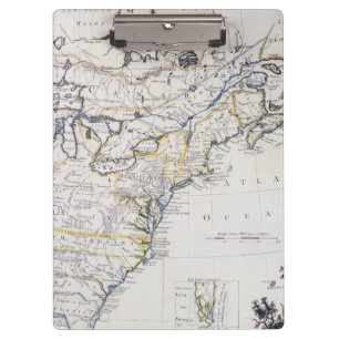 KOLONIALamerika: KARTE, c1770 Klemmbrett