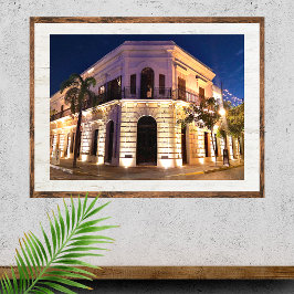 Kolonialarchitektur im alten Mexiko Poster