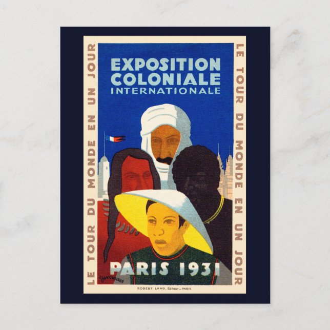 Koloniale Exposition Paris 1931 Postkarte (Vorderseite)