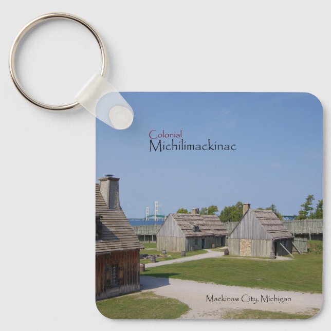 Kolonialer Schlüsselanhänger Michilimackinac (Vorderseite)