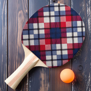 Koloniales Karomuster Tischtennis Schläger