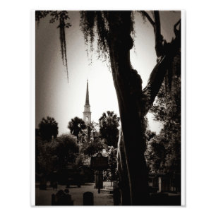 KolonialFriedhof, Savanne (Schwarzweiss) Fotodruck